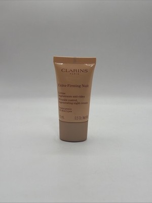 Clarins Extra-Firming Nuit Wrinkle Control, Regenerating Night Cream 0.5oz