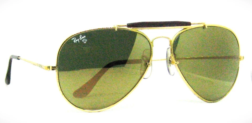 Gafas de sol Ray-Ban EE. UU. B&L Diamond Hard Aviator Outdoorsman 62 mm W1508 Survivor Foto 2 de 4
