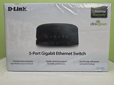 D-Link DGS-1005G 5-Port Gigabit Desktop Switch 1000mbps NEW Sealed Eco-friendly