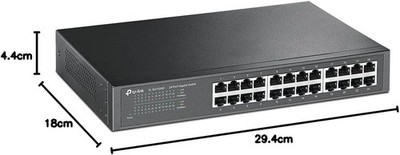 TP-Link TL-SG1024D 24 Port Gigabit Netzwerk Switch, Rackmount, 48Gbit/s, Wlan