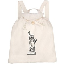 'Statue of Liberty' Canvas Rucksack / Backpack (RK00046289)