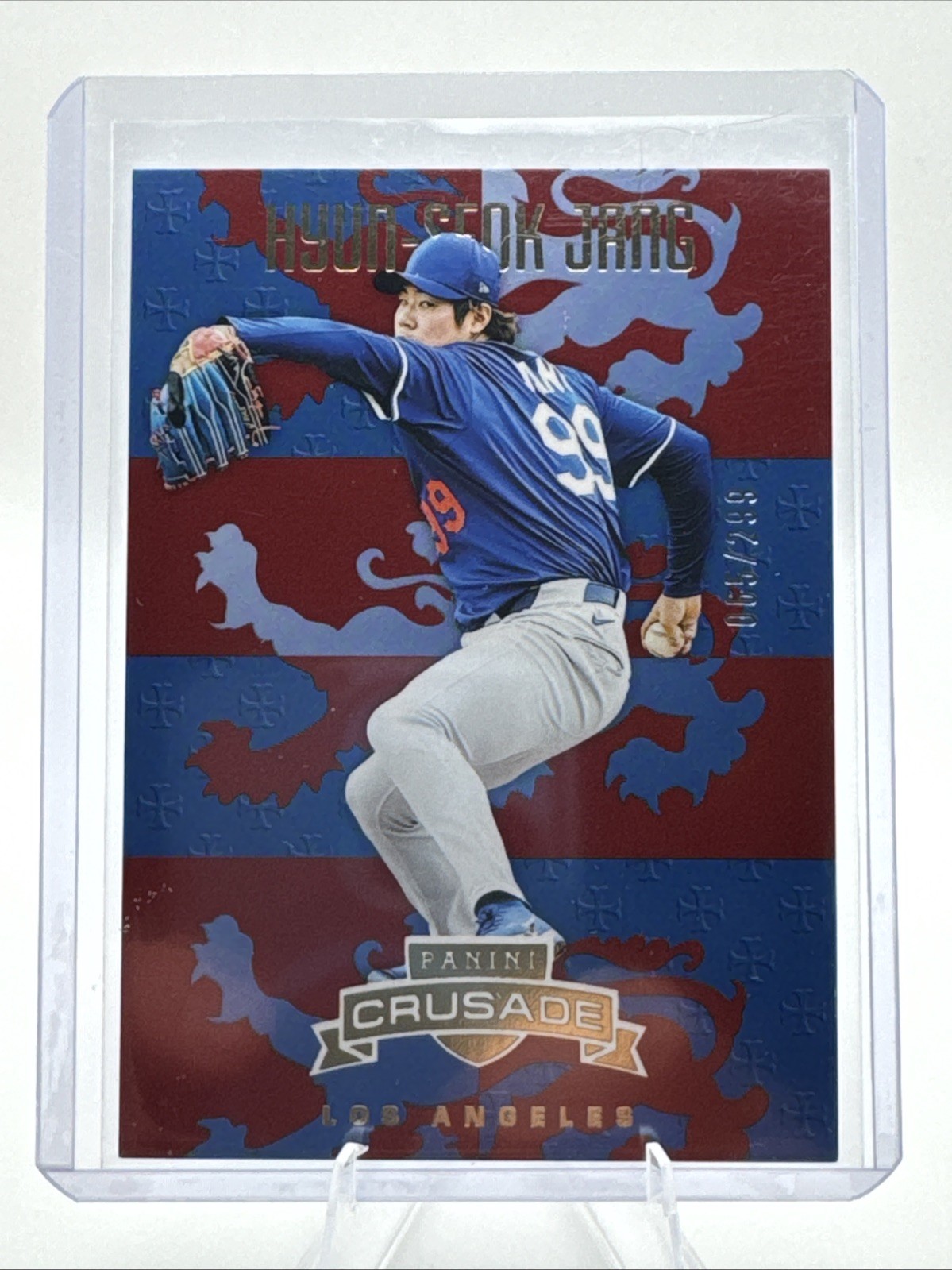 2025 Panini Crusade - Hyun-Seok Jang, Hyun-Seok Jang #40 Red /299 (RC)