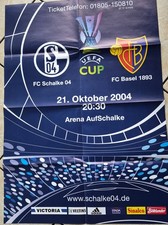 PLAKAT Schalke 04 FC Basel UEFA CUP 2004 Poster S04 Fussball Fan Arena Bild fcb