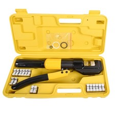 10T Hydraulic Crimping Tool 12-2/0 AWG Battery Cable Crimping Tool 0.43 inch ...