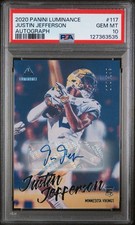 🔥🐐2020 Panini Luminance - Justin Jefferson Rookie Auto /299 PSA 10🔥🐐