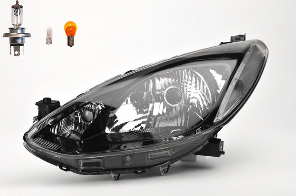 Scheinwerfer Passend FüR Mazda 2 DE 10/2007 - Links Fahrerseite Mit Leuchtmittel-image