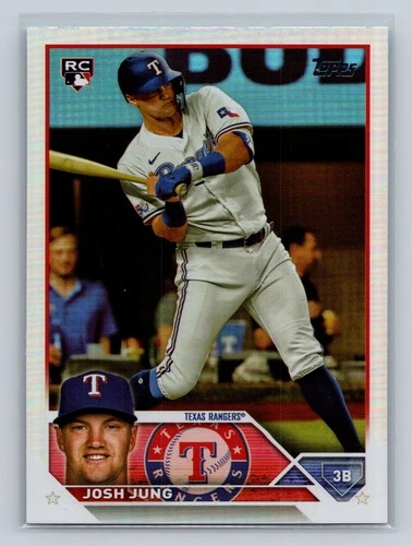 Josh Jung 2023 Topps Rainbow Foil RC Rookie #529 Texas Rangers