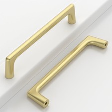 10 PCS 5 Inch 128mm Brushed Gold Cabinet Pulls Kitchen Cupboard Handles