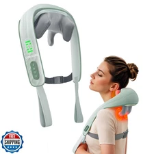 Snailax Cordless Neck Massager with Heat, Shiatsu Neck Shoulder Massager for 