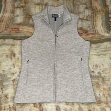 Nwot Womens Made In Usa Ibex 100% Merino Wool Gray Carrie Full Zip Vest Sz: S