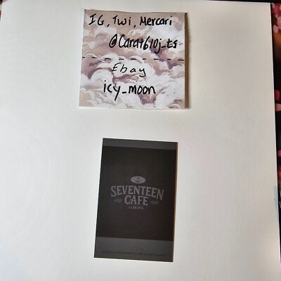 Seventeen Cafe in Seoul Photocards | eBay