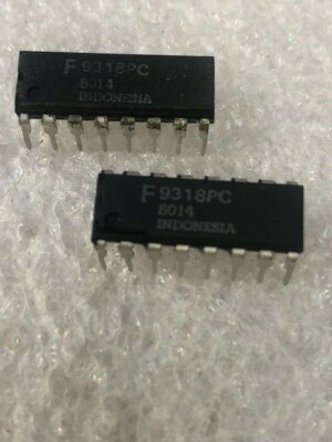 Fairchild F9318PC 8 Input Priority Encoder Integrated Circuit DIP16 9318PC