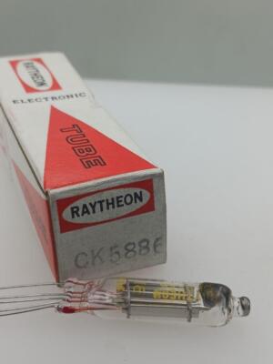 Raytheon USA CK5886 NOS NIB Silver Plate Subminiature Serious Tubes T524