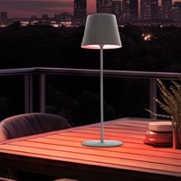 Tischlampe Tischleuchte AußEnleuchte Touchdimmer Gartenlampe Akku Led Rgb H 38Cm