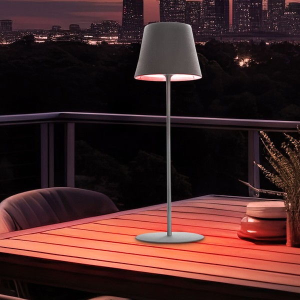 Tischlampe Tischleuchte AußEnleuchte Touchdimmer Gartenlampe Akku Led Rgb H 38Cm-image