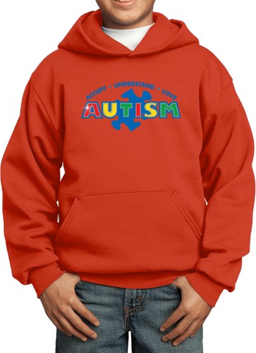 Kids Autism Accept ,Understand,Love Hoodie - Picture 4 of 20