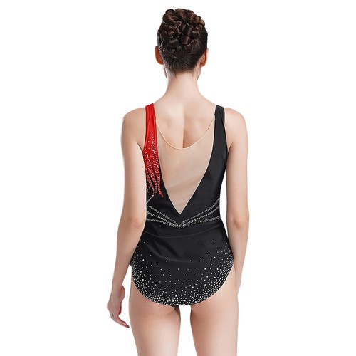 Women Bodysuit Lyrical Leotard Yoga Jumpsuit One Piece Dancewear Gymnastics - Picture 17 of 55