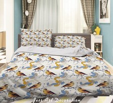 3D Bird Branches Pattern Quilt Cover Set Duvet Cover Bedding Pillowcases