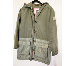 Abercrombie Kids Olive Green Twill Jacket size Large