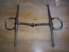 Used Stainless Full Cheek Copper Twisted Wire Snaffle Bit  5" Mouth   — photo 2
