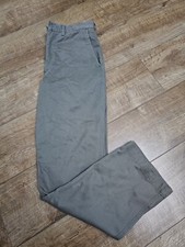Bhs Mens Grey Straight Chino Trouser W30 Leg 31 Used