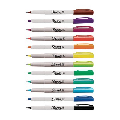 SHARPIE 37175PP Permanent Marker Set,Assorted,PK12 5TCE7