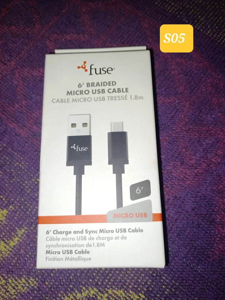 Fuse 7941 Micro to USB Charge and Sync Cable 6 ft. Black - Image 3 of 4