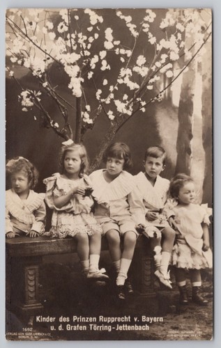 1929 RPPC Children of Bavarian Crown Prince Rupprecht (by Antonia) UNP Postcard - 第 1/7 張圖片