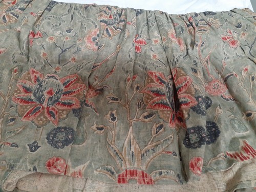 Falda de cama completa vintage Ralph Lauren Isabella-NUEVO DE LOTE ANTIGUO 13"" verde gota y negro - rara - Imagen 5 de 10