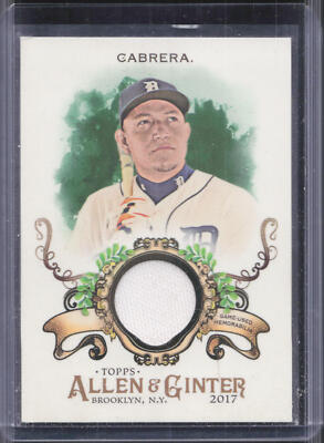 2017 Topps Allen & Ginter #FSRB-MCB Miguel Cabrera Full-Size Design B Relics