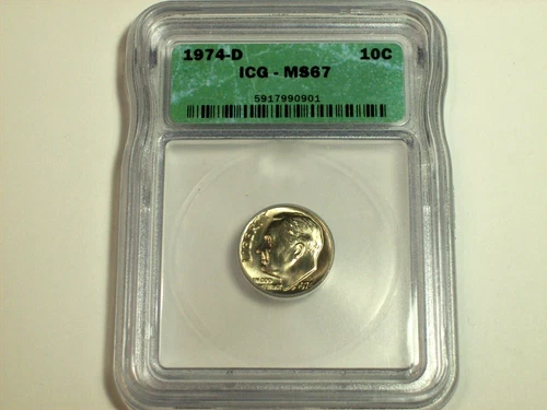 1974-D Roosevelt Dime — photo from another recent sale