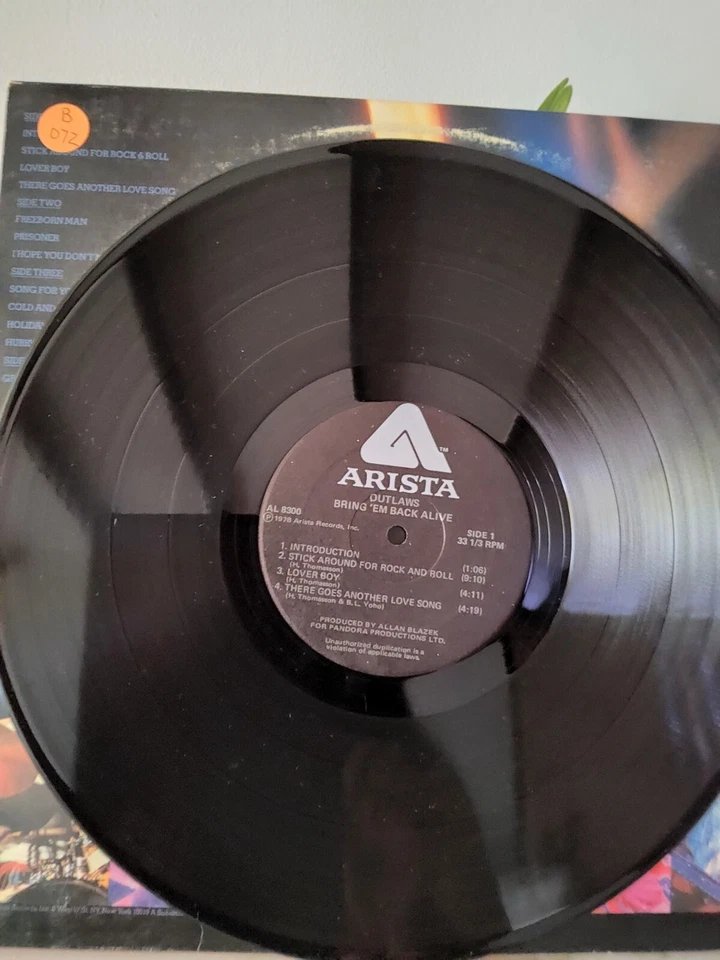 Outlaws - Bring 'Em Back Alive - Double LP - Arista 1978 - Vinyl Record Album - Image 3 of 4