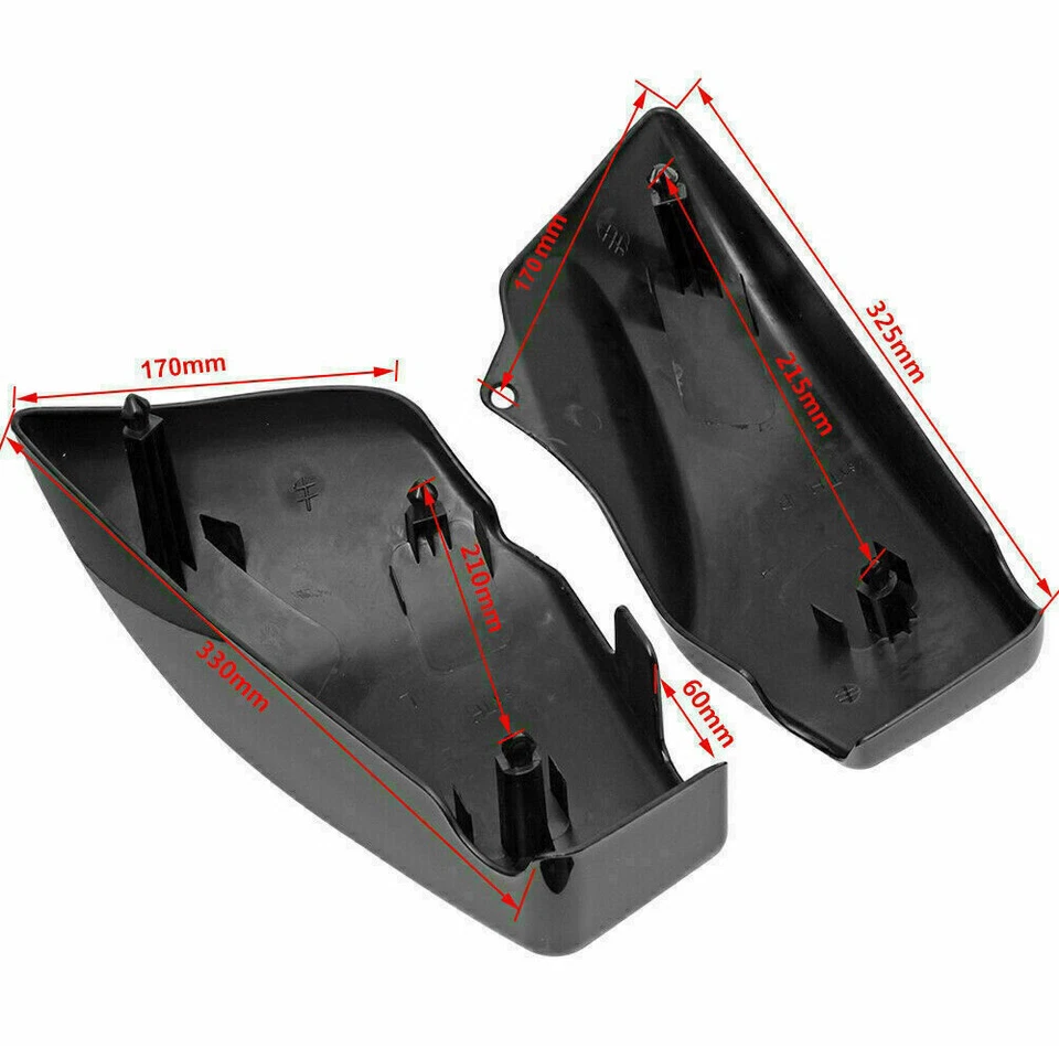 Pair Battery Side Fairing Covers Fit For Honda VTX1800 R/S/N/F/T Retro 2002-2008 - Imagem 2 de 4