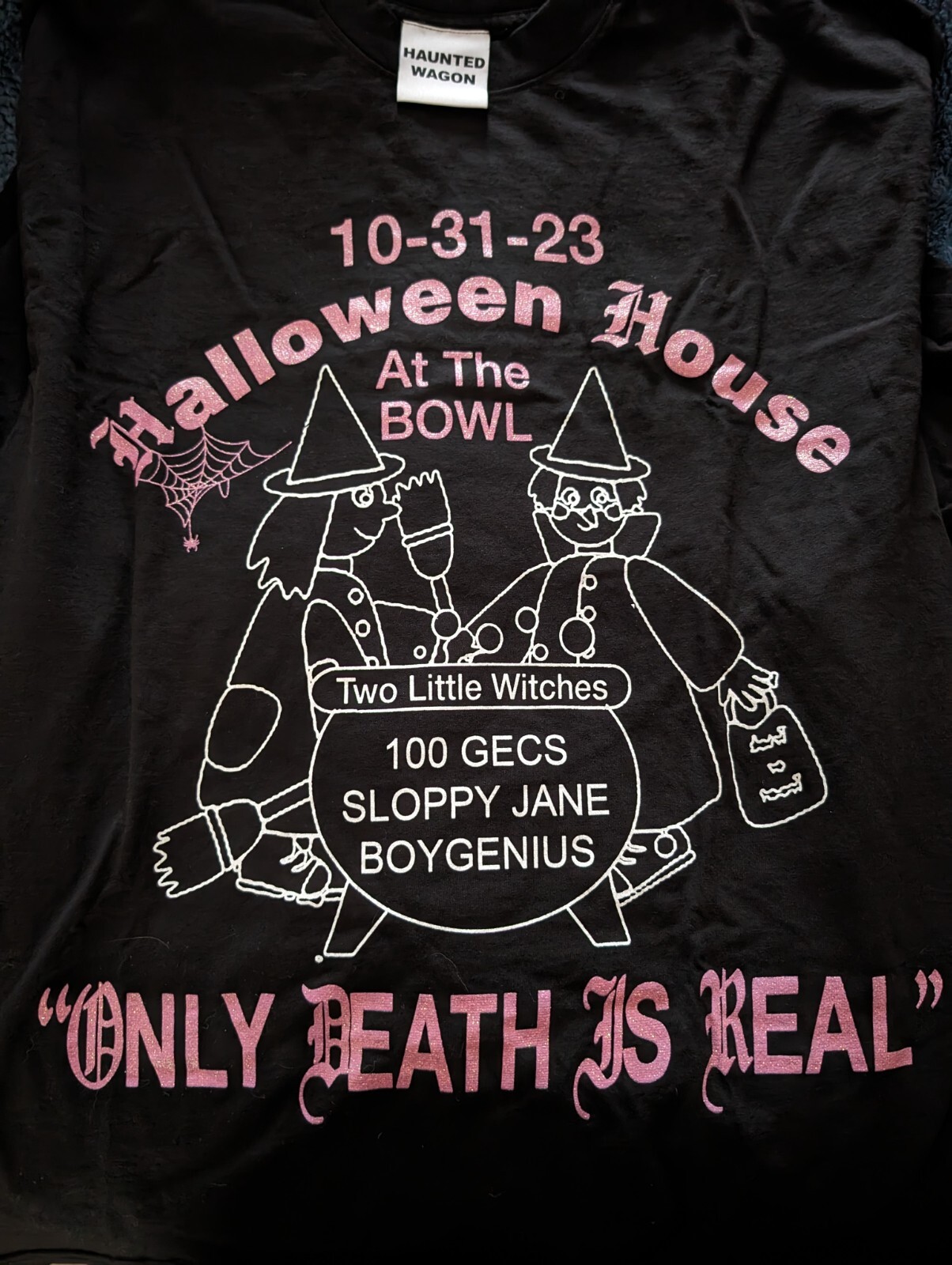 Online Ceramics 100 Gecs Boygenius Halloween Long Sleeve Tee Black Size L New-image