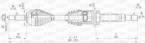 Cardan avant droit Ford Transit Connect 1.8 résout claquement et vibration train
