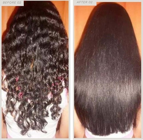 Coconut Brazilian Blow Dry Hair Straightening Treatment Kit +Shampoo+Conditioner - Picture 4 of 8