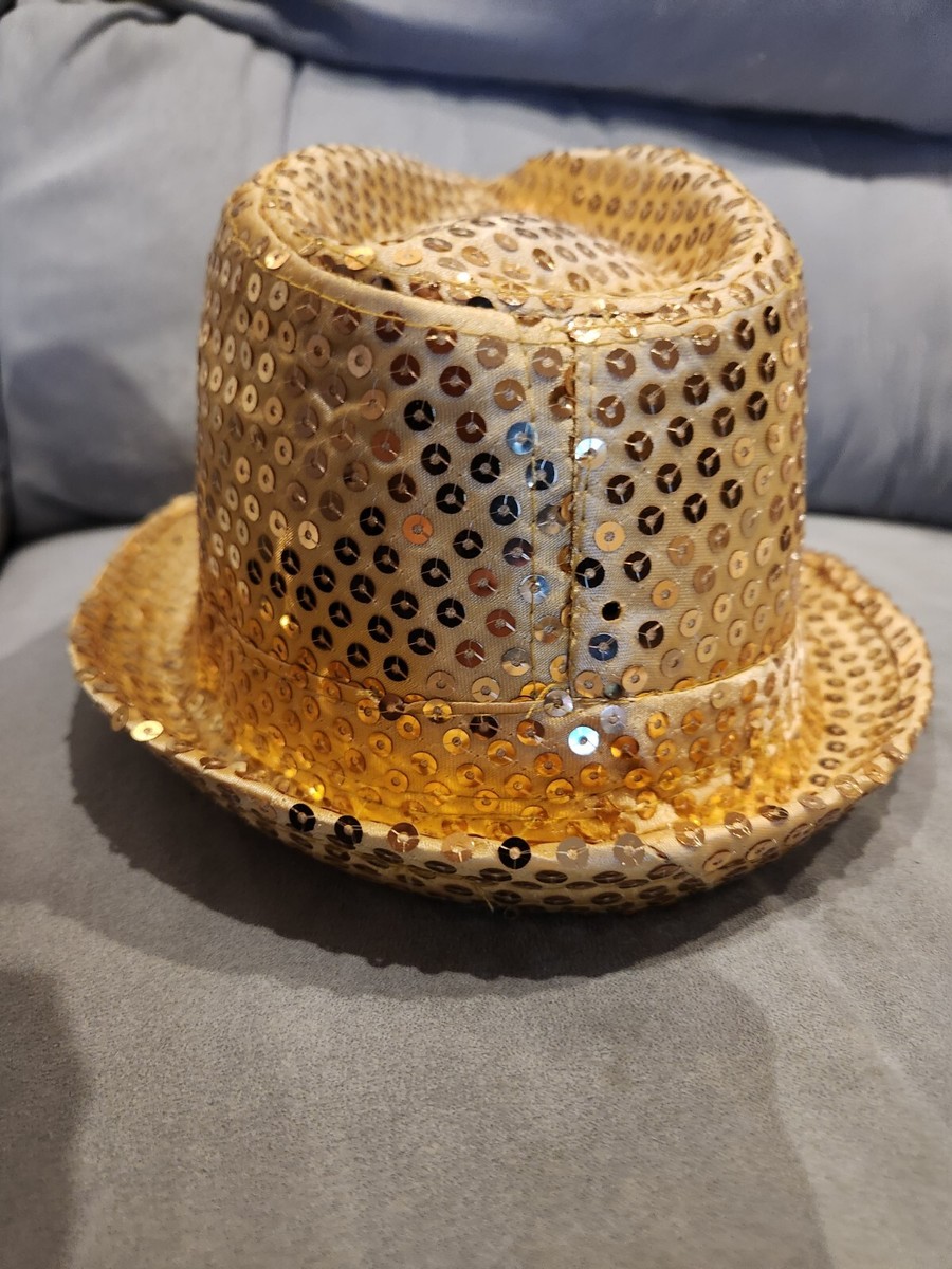 Source Unknown Black Sequin Hat Source Unknown Tan and Black Patterned Women main image 2