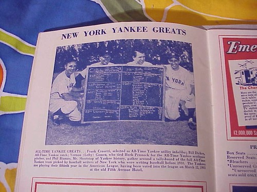 1952 NY YANKEES Game Program Vs St Louis Browns - Yankee Stadium - Joe DiMaggio - Picture 9 of 9