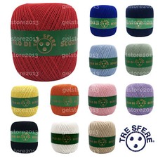 Gomitolo di Cotone Uncinetto FILO DI SCOZIA Titolo 12 100 grammi GELSTORE