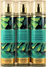 QTY 3 - Bath  Body Works THAILAND SWEET KIWI STARFRUIT Fine Body Mist Spray 8Oz