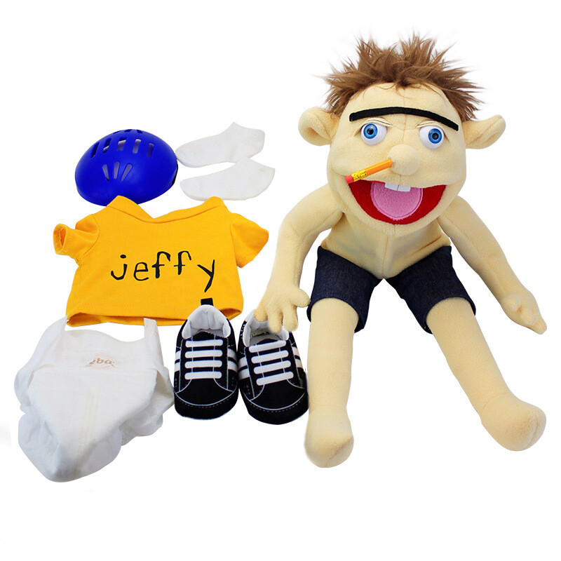 Grand jouet en peluche Jeffy Puppet, jeu de chanteur, lared