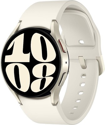 BRAND NEW Samsung Galaxy Watch6 Aluminum Smartwatch 40mm Cream 20mm Strap A/M