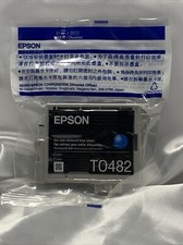 Epson T0482 Ink Cartridge NEW Cyan Printer Ink Cartridge Sealed