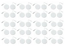 100 Electrode Pads EMS for Tens Massager 7000, 3000- 2 Inch Rounded White Cloth