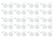 100 Electrode Pads EMS for Tens Massager 7000, 3000- 2 Inch Rounded White Cloth