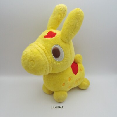 D2604A Rody Horse Yellow Taito 2008 Gymnic Plush 7'' Stuffed Toy Doll japan