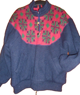 Sigurson Walbusch Island Woll- Jacke, reine Schurwolle, Unikat, Größe 42, L