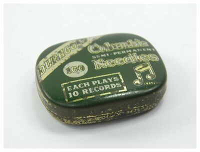 Vintage Anfang 20. Jahrhundert Duragold Columbia Semi Permanent Nadeln Dose 