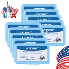 USA AZDENT Dental Monoblock Buccal Tubes 1st Molar Roth 0.022 Bondable Non-Conv