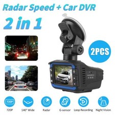 1XCar Dash Camera Anti Radar Laser Speed Detector DVR 1080P Recorder Video Night